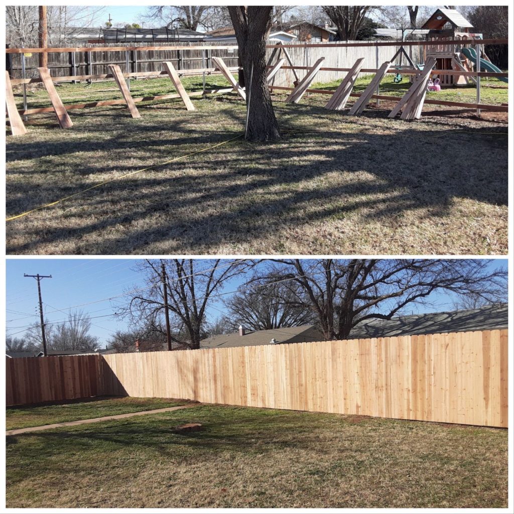 before after fence lubbock tx