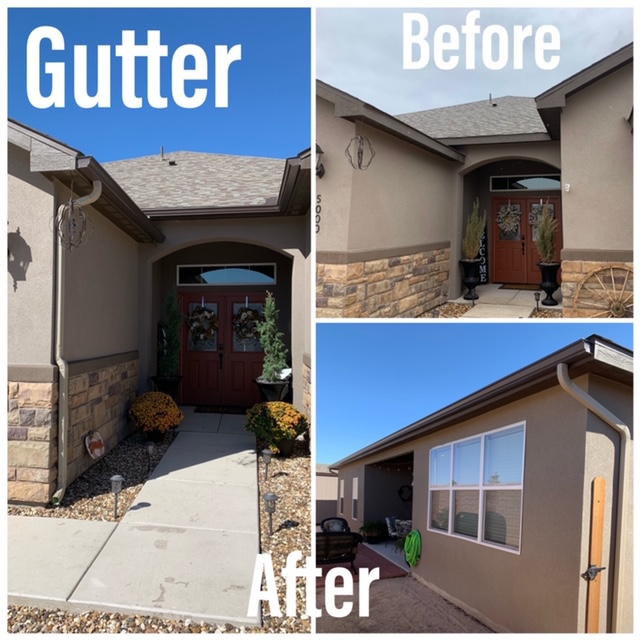gutters before and after