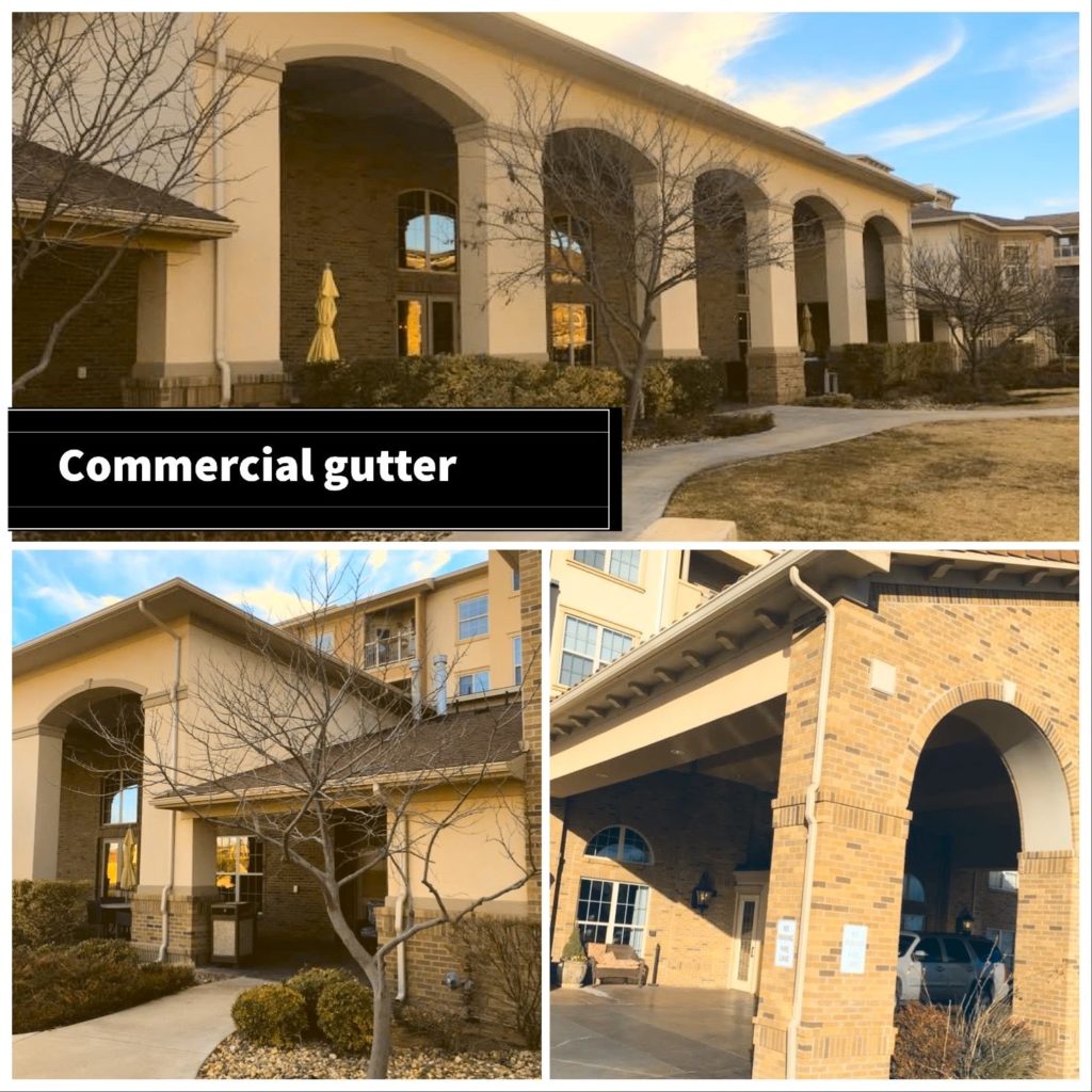 before and after commercial gutters