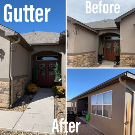 before and after gutters