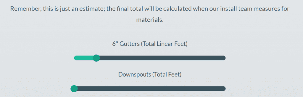gutter length estimate