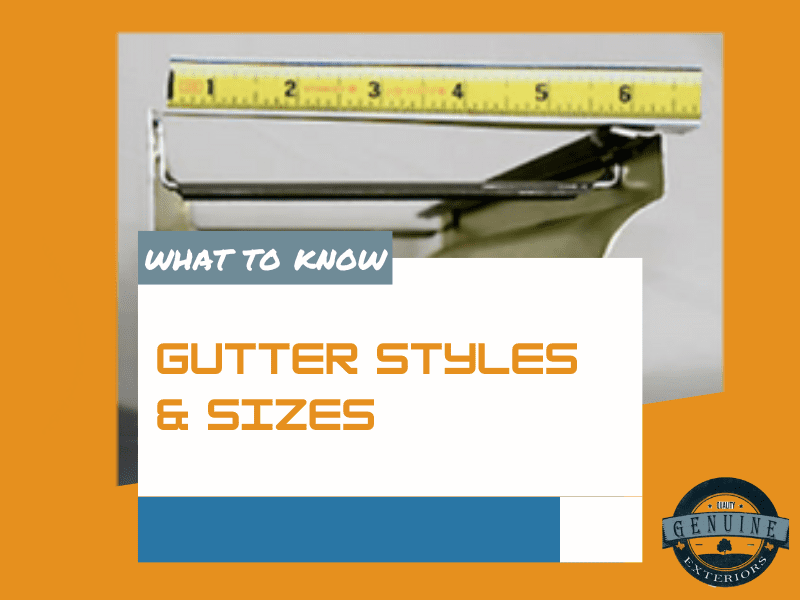 gutter styles and sizes